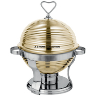 Arabisch design metalen voedselwarmer, glanzend gepolijst, handgemaakt, luxe chafing dish, warme gerechten server, housewarming cadeau