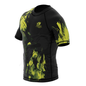 Camisetas de compresión para gimnasio, MMA, BJJ, grappling, entrenamiento, alta elasticidad, absorción de humedad, ropa superior. - Product Image 3
