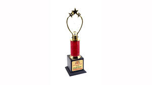 Trofeo corporativo de metal de 3 estrellas más vendido, regalo de negocios promocional para fútbol, exportación mundial - Product Image 3