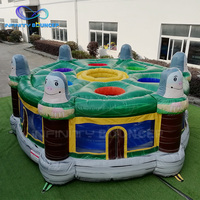 Humain gonflable de jeu interactif extérieur détraquer une taupe gonflable pour la location de partie