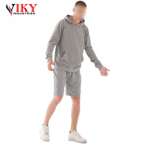 ชุดฮู้ดแขนยาวผู้ชาย OEM ขายส่งแบบกําหนดเองชุดกีฬาจ๊อกกิ้งสวมใส่สบายสําหรับฤดูร้อนแขนสั้นโลโก้รูปแบบว่างเปล่า - Product Image 2