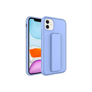 Coque de luxe Netzy pour iPhone 12 avec support Qstand, en silicone souple, emballage de vente au détail isolé - Product Image 1