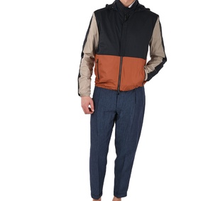 Chaqueta Cortavientos de Alta Calidad para Hombre, Ropa Deportiva, Diseño Personalizado con Parches de Colores, Estilo Vintage para Otoño - Product Image 4