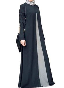 Conjunto de Abaya Abierta para Mujer, Diseño Modesto, Color Sólido, Venta al Por Mayor, Ropa Islámica con Encaje - Product Image 3