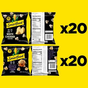 Smartfood <b>Popcorn</b>, Variety Pack, 0.5 Ounce (Pack of 40) - Product Image 3