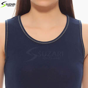 Camiseta sin Mangas de Alta Calidad para Mujer, Ecológica, de Secado Rápido, con Patrón Sólido, Transpirable, Informal, de Verano, Talla Grande, de Algodón y Bambú - Product Image 6