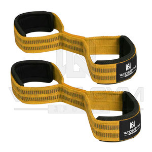 Logo personnalisé Figure 8 Néoprène Haltérophilie Dragonnes Gym Workout Training Powerlifting Wraps Disponible pour la personnalisation - Product Image 1