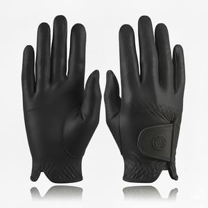 Golf <b>Gloves</b> Genuine Leather High Quality Premium Customized Logo Breathable Non-Slip Lightweight Hook Loop Closure <b>Type</b> - Product Image 6