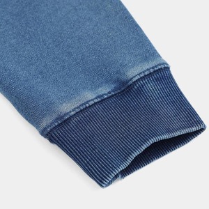 Sweat-shirt à col rond surdimensionné pour homme, couleur unie, 100% coton, molleton français, pull décontracté pour l'hiver - Product Image 6