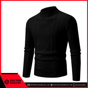 Vente en gros, collection automne-hiver 2024, nouveau design élégant, pull en tricot grande taille pour hommes - Product Image 3