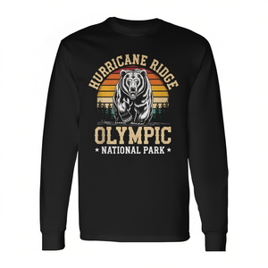 Camiseta Promocional Personalizable de Manga Larga para Senderismo en la Montaña Hurricane Ridge del Parque Nacional Olímpico - Product Image 2