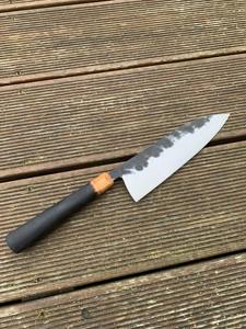 Cuchillo de chef hecho a mano, hoja de acero al carbono, cuchillo de chef de cocina profesional con mango de madera, cuchillos de chef. - Product Image 6