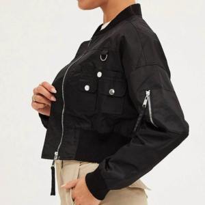 2025 nouveau grande taille respirant femmes Bomber veste nouveau Streetwear Style à manches longues femmes Bomber veste haute qualité vêtements de rue - Product Image 3