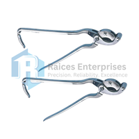 Vente chaude, émasculateur à cliquet courbé en acier inoxydable allemand de haute qualité, 35,5 cm, instruments vétérinaires, castrateur pour chevaux