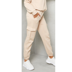 Custom Logo Autumn Essentials Oversized <b>Jogger</b> Baggy Elastic Waistband 100% Cotton <b>Fleece</b> Lightweight <b>Women</b> Sweat Pant - Product Image 1