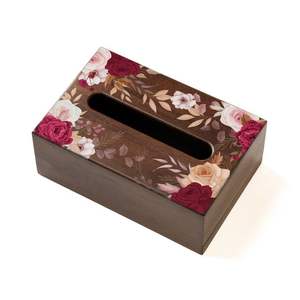 Boîte à serviettes décorative en MDF émaillé sur mesure pour la vente en gros, décoration de table, rangement de mouchoirs pour les fournitures de vaisselle d'hôtel et de restaurant - Product Image 1