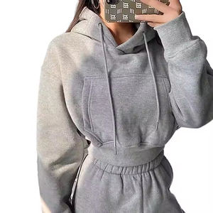 ชุดวอร์มผู้หญิงผ้าคอตตอนผ้าฟลีซชุดวอร์มสวมใส่สบายสำหรับฤดูหนาว - Product Image 6