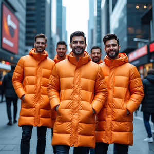 <b>Men's</b> Warm <b>Long</b> Puffer <b>Padded</b> <b>Coat</b> Winter Puffer Down <b>Coat</b> <b>Long</b> Jacket <b>Long</b> Sleeve Hooded <b>Long</b> Bobble Jackets Male - Product Image 1