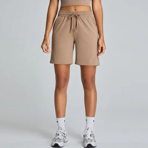 Pantalones cortos informales para correr para mujer, pantalones cortos de Yoga de verano de secado rápido, con logotipo personalizado, superventas al por mayor - Product Image 4