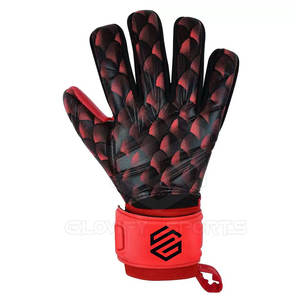 Gants de football de gardien de but professionnel de haute qualité Doigts de protection respirants en PU et cuir pour une utilisation sportive - Product Image 2