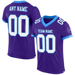 Maillot de football américain unisexe, court, confortable, durable, grande taille, athlétique, personnalisable, design sublimé, brodé, 100% - Product Image 3