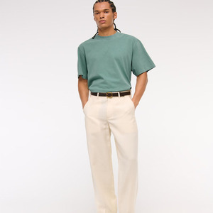 Vente en gros 100% coton 180G T-shirt surdimensionné Boxy motif goutte d'épaule personnalisé col rond teint uni pour grande taille décontracté solide - Product Image 5