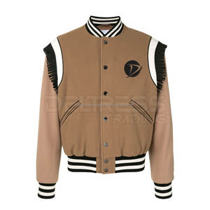 Chaqueta con letras a precio de fábrica para hombre Chaqueta de lona ligera de la mejor venta con cuello levantado para invierno - Product Image 1