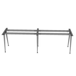 HCCO026 2-Person Cluster <b>Table</b> Steel Frame Assembly 240x60cm CONE System Industrial for <b>Dining</b> Apartment Kitchen Hotel Use - Product Image 2
