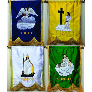 Sombreros de metal bordados Masonic Regalia St Thomas of Acon - Product Image 5