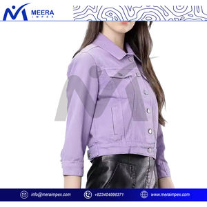 Nouvelle Collection 2025 – Veste en Jean Bleu pour Femme, Tendance, Coupe Oversize, Effet Usé, Style Vintage, Imperméable et Respirante, en Laine - Product Image 3