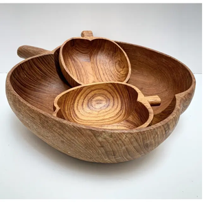 Tazón de madera de proveedor al por mayor, tamaño personalizado, forma redonda, comida, fruta, ensalada, tazón para servir, para Decoración de mesa - Product Image 6