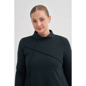 Blusa de Punto Vintage con Estampado Floral, de Lunares y Rayas, para Mujer, Oficina, Primavera, Otoño - Product Image 4