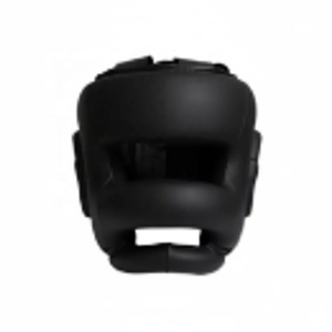 Casque de boxe protecteur pour adultes unisexe en cuir PU couleur unie avec fermeture auto-agrippante style sportif - Product Image 6
