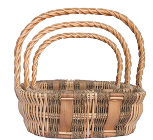 Cesta de jacinto de agua tejida a mano Almacenamiento natural ecológico y organizador decorativo para el hogar, regalo o uso minorista - Product Image 2