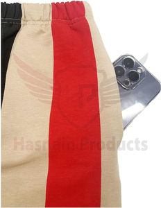 Ensemble de shorts pour hommes grande taille décontractés High Street Tissu tricoté à manches courtes d'été à motif de rayures Respirant Importé Pakistan - Product Image 4