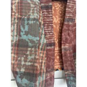 For <b>Rust</b> Kantha Capped Sleeve <b>Top</b> Versatile Outer Wear - Product Image 2