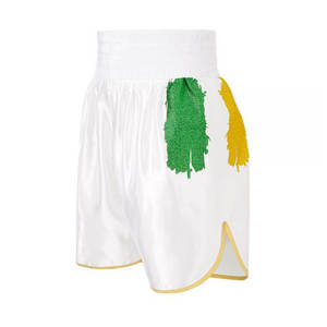 กางเกงขาสั้น MMA ของคุณเองพิมพ์ลายตามสั่งกางเกงมวยกางเกงขาสั้นผ้าซาตินสำหรับเล่นยิมมวยไทยคิกบ็อกซิ่ง - Product Image 6