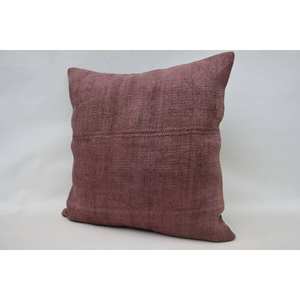 หมอนขนสัตว์โมเสคขนาด28X28นิ้วลายวินเทจสีม่วงลายวินเทจเทคนิคการเย็บปะติดปะต่อกันลายองุ่น Ikat - Product Image 3