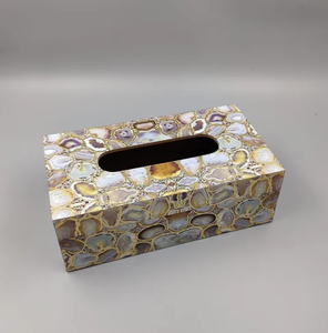 กล่องทิชชู่งานหัตถกรรมกล่องกระดาษทิชชูลายเคลือบใช้สำหรับงานแต่งงาน - Product Image 3