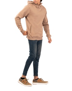 Basics Sweat-shirts pour hommes en coton 100% de haute qualité, logo personnalisé brodé, surdimensionné, écologique, grande taille, automne - Product Image 2