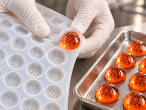 Molde de silicona para caramelos con forma de cúpula, para pruebas de relleno de caramelos y producción profesional de gomitas - Product Image 3