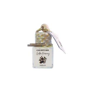 น้ำหอมปรับอากาศในรถแบบแขวนได้อย่างหรูหราขวดแก้วกันรั่วฝาไม้ดูดซับกลิ่นหอมสดชื่นจากธรรมชาติ - Product Image 3