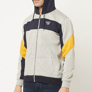 Sudaderas con cremallera para hombre más vendidas, diseño único, tamaño personalizado, 100% algodón, ropa de calle sólida de alta calidad para invierno, ropa para hombre - Product Image 2