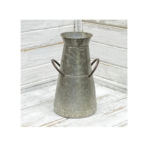 Offre Spéciale jardinières rustiques galvanisées, ensemble de 2 jardinières à fleurs en métal et seaux de jardin, jardinières à fleurs en métal personnalisées - Product Image 2