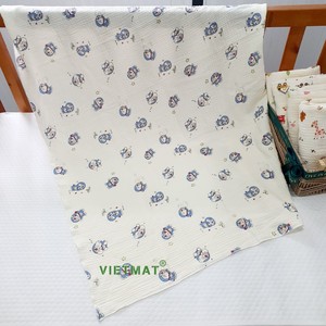 Sản Phẩm Mới 100% Bông Gạc Dệt Bé Vải Bé Tắm Khăn Crepe Trẻ Em Chăn Bé Nap Quấn Khăn Vải Vải Muslin Vải - Product Image 3
