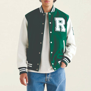 Lettermen <b>Jacket</b> <b>Smart</b> Casual for Men Stylish Design Warm Stand Collar Front Logo Daily Outdoor Fashion - Product Image 1