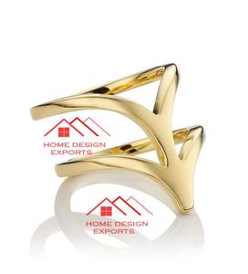 Nouvel ensemble d'anneaux de serviette faits à la main pour mariages de luxe et accessoires de décoration d'hôtels haut de gamme - Product Image 1