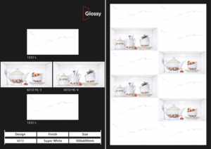 Carreaux muraux en céramique 300x600mm pour salle de bain et cuisine, finition brillante ou mate, texture effet sucre, pour murs intérieurs. - Product Image 5