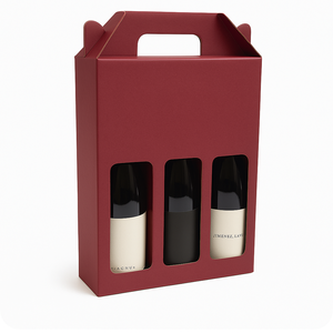 Portavasos de papel de cartón Kraft, portabotellas reciclable de cerveza o <span class=keywords><strong>vino</strong></span> o refresco impreso personalizado al por mayor - Product Image 2