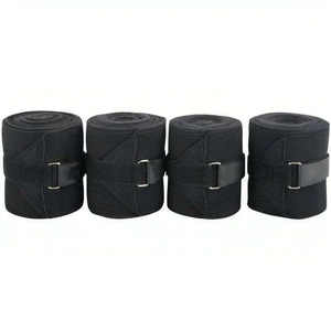 Bandages de protection pour jambes d'équitation en coton et néoprène de haute qualité avec logo personnalisé, élastiques, vente en gros OEM - Product Image 3